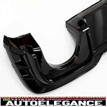 Diffusore mantovana paraurti posteriore adatto per audi a3 8v facelift (2016-2019) hatchback sportback rs3 solo design paraurti s-line pianoforte nero
