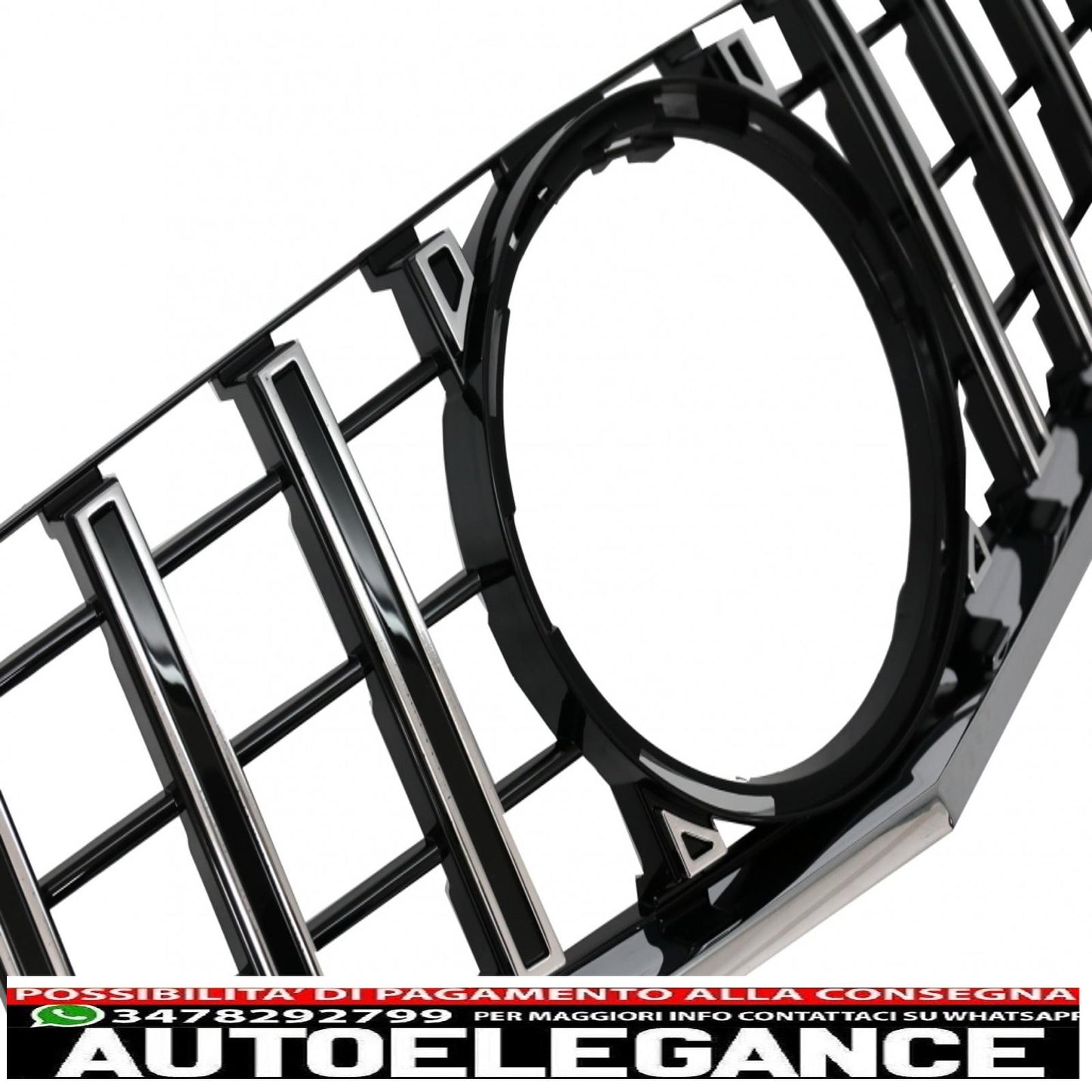 front grill suitable for mercedes e class c207 w207 a207 pre restyling (2009-2012) coupe cabrio gtr look chrome