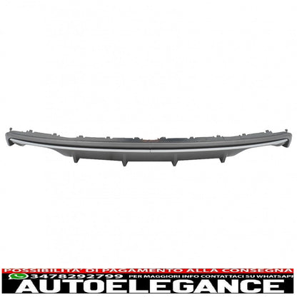 Diffusore mantovana per paraurti posteriore adatto per audi a3 8v berlina (2012-2015) con terminali di scarico marmitta terminali di scarico s3 design quad