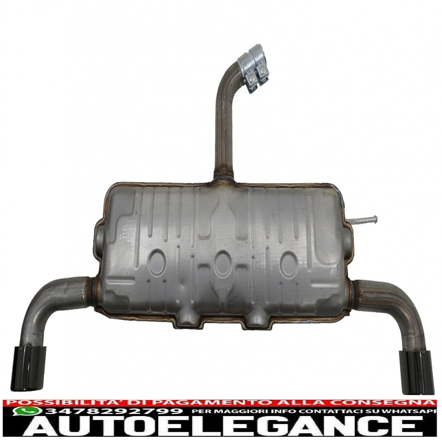 complete exhaust system suitable for vw golf 5 (2003-2007) golf 6 (2008-2013) gti design piano black tips