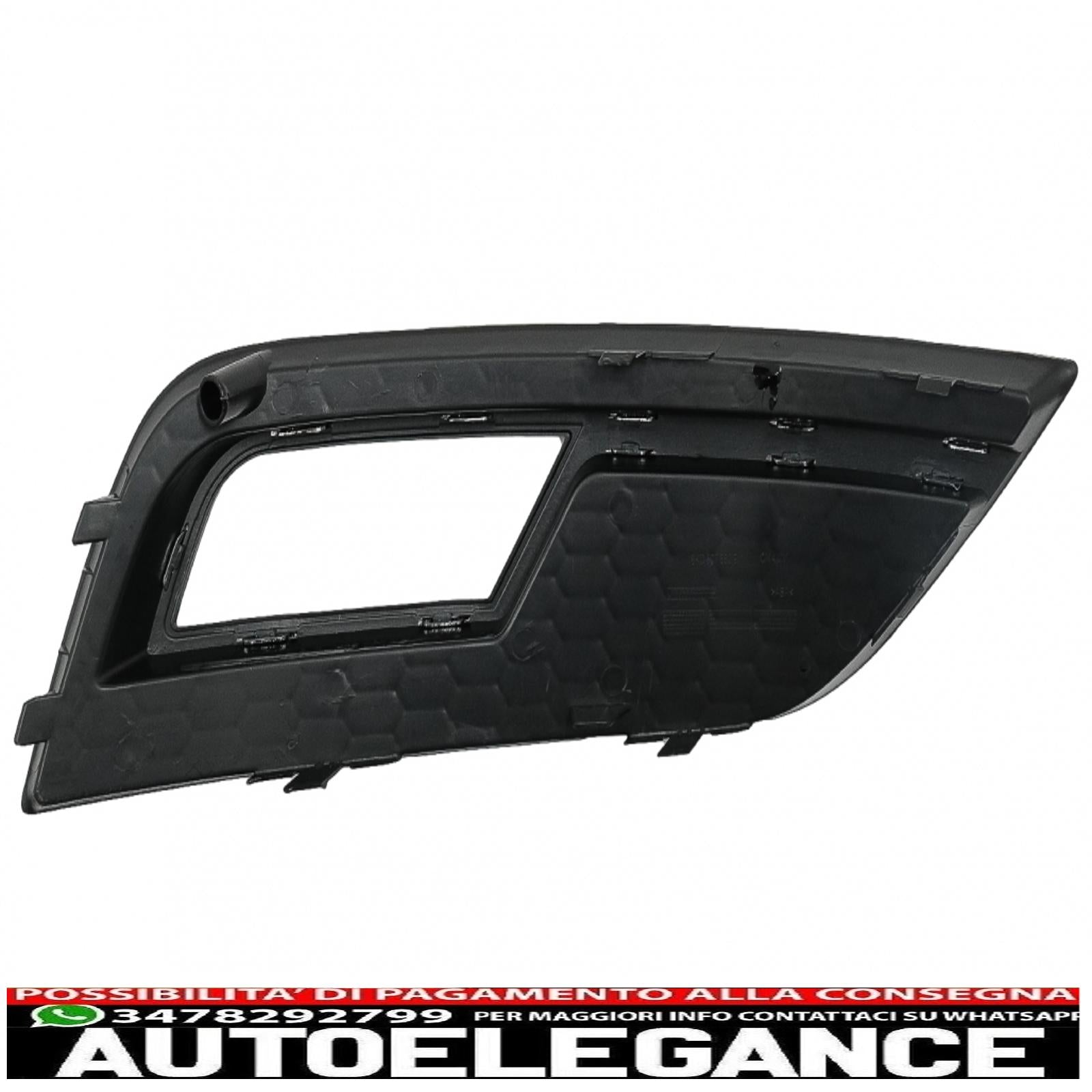 Copri fendinebbia adatti per audi a4 b8 facelift (2012-2015) rs4 design nero cromato AUTOELEGANCERICAMBI