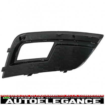 Copri fendinebbia adatti per audi a4 b8 facelift (2012-2015) rs4 design nero cromato AUTOELEGANCERICAMBI