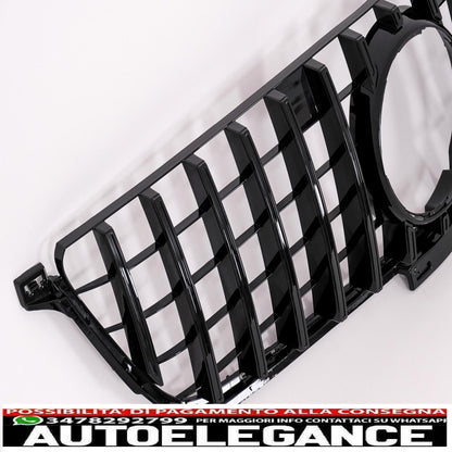 griglia anteriore adatta per mercedes classe ml w166 (2012-2014) gt-r design panamericana nera