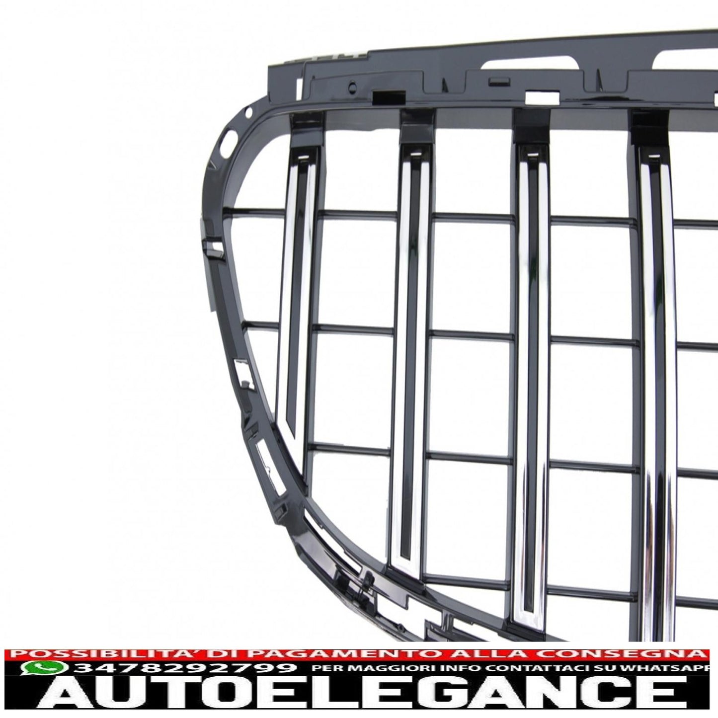 center grille suitable for mercedes e class w212 s212 facelift (2013-2016) gt-r design panamericana
