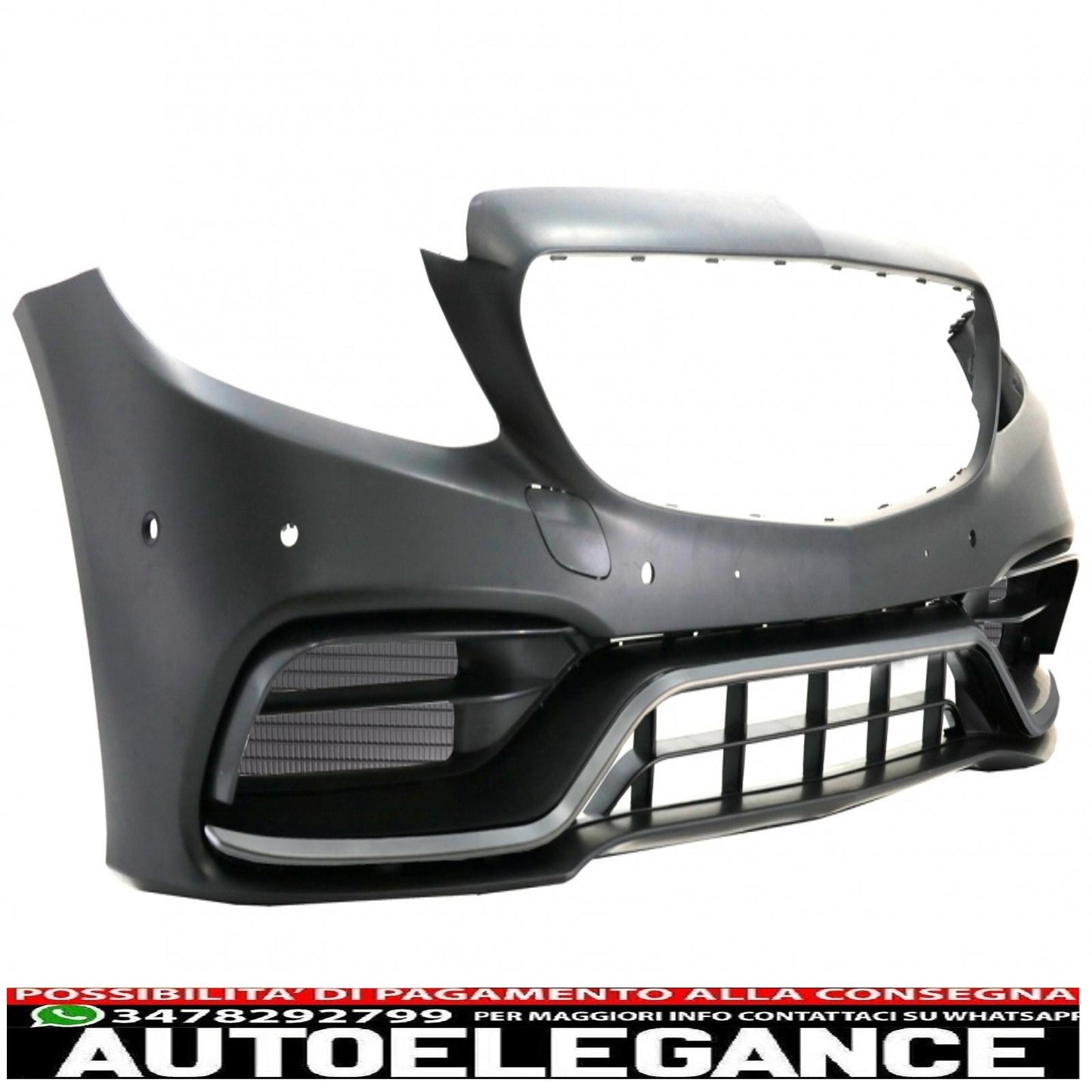 Front bumper suitable for mercedes c class w205 s205 a205 c205 limousine model t coupe cabriolet (2014-2020) restyling c63 design