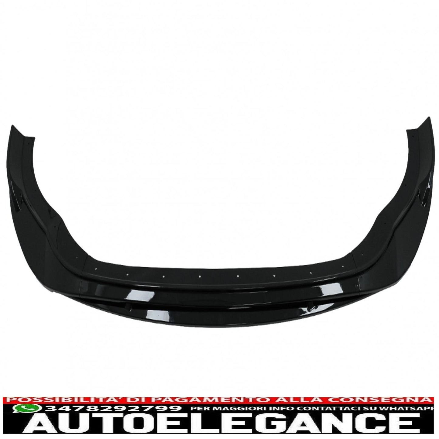 Front Bumper Lip Extension Spoiler Fit For VW Golf 8 R (2020-) Piano Black
