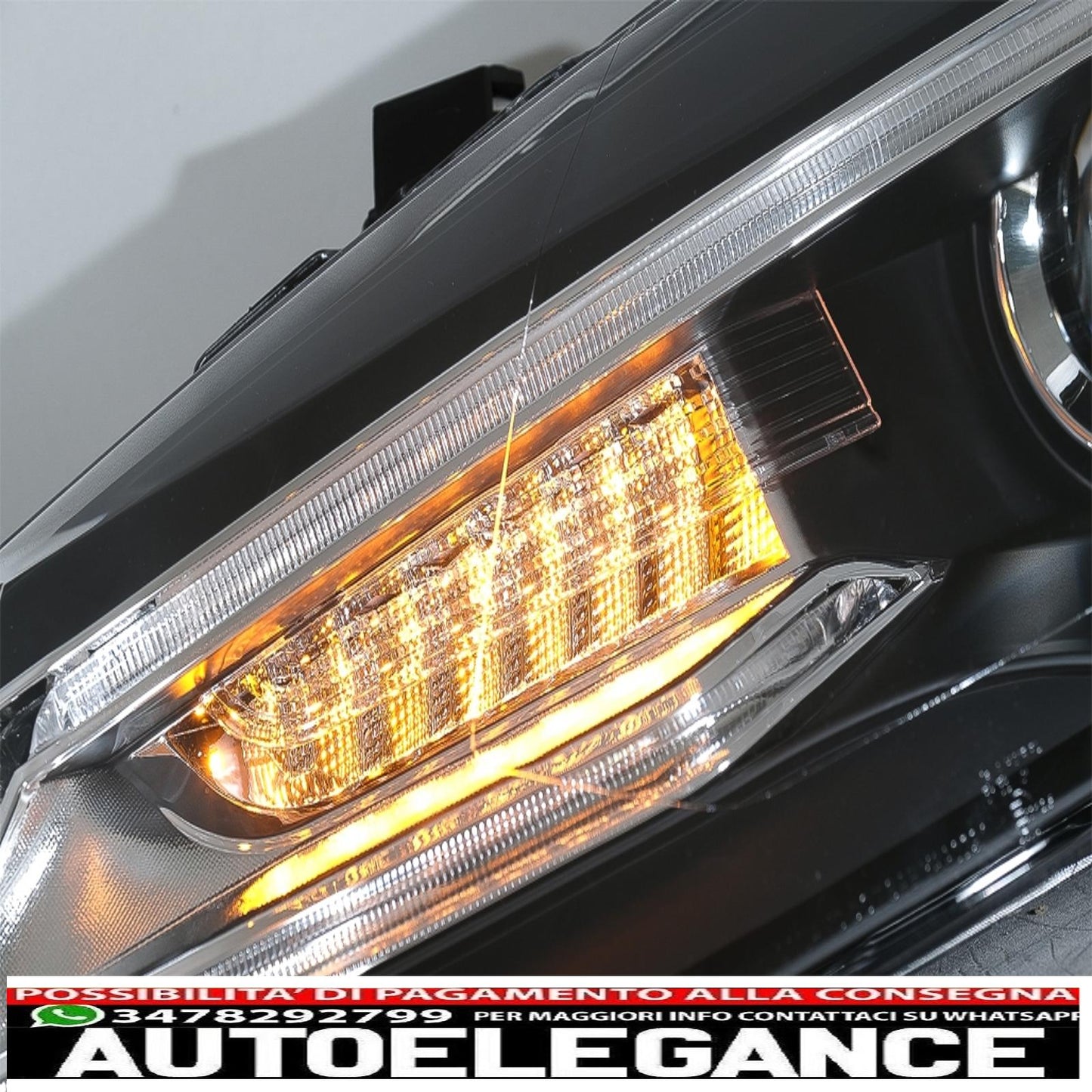 headlights suitable for vw polo mk5 6r 6c 61 (2011-2017) led light bar Devil Eye Look RHD
