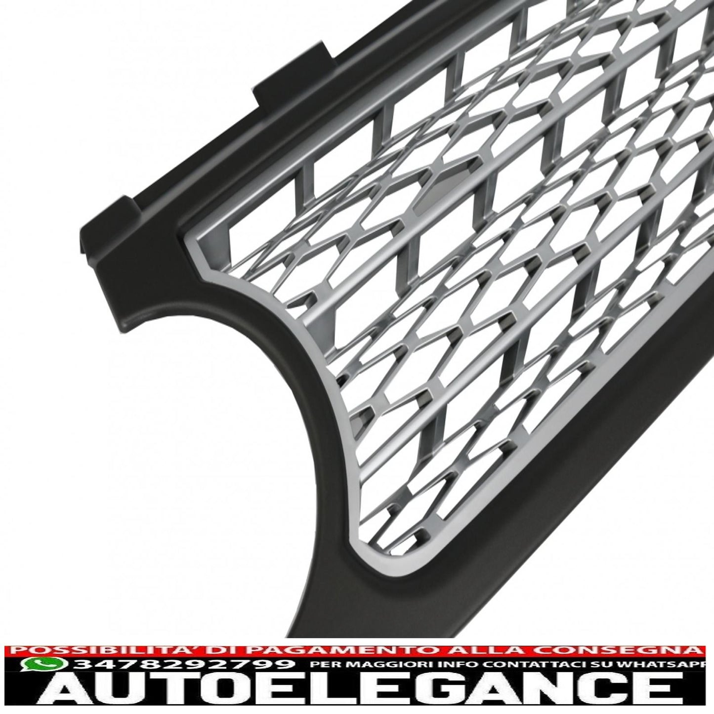 center grille suitable for land rover vogue iii l322 (2006-2009) silver autobiography supercharged edition