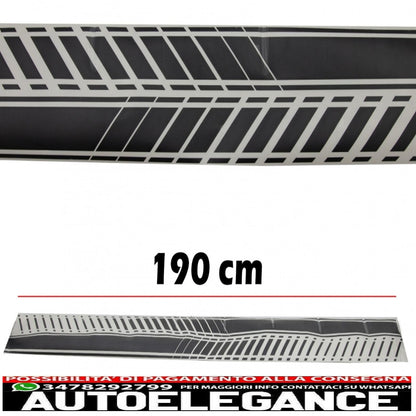 side decals matt black vinyl sticker suitable for vw polo golf 5 6 7 v vi vii (2003-up) 