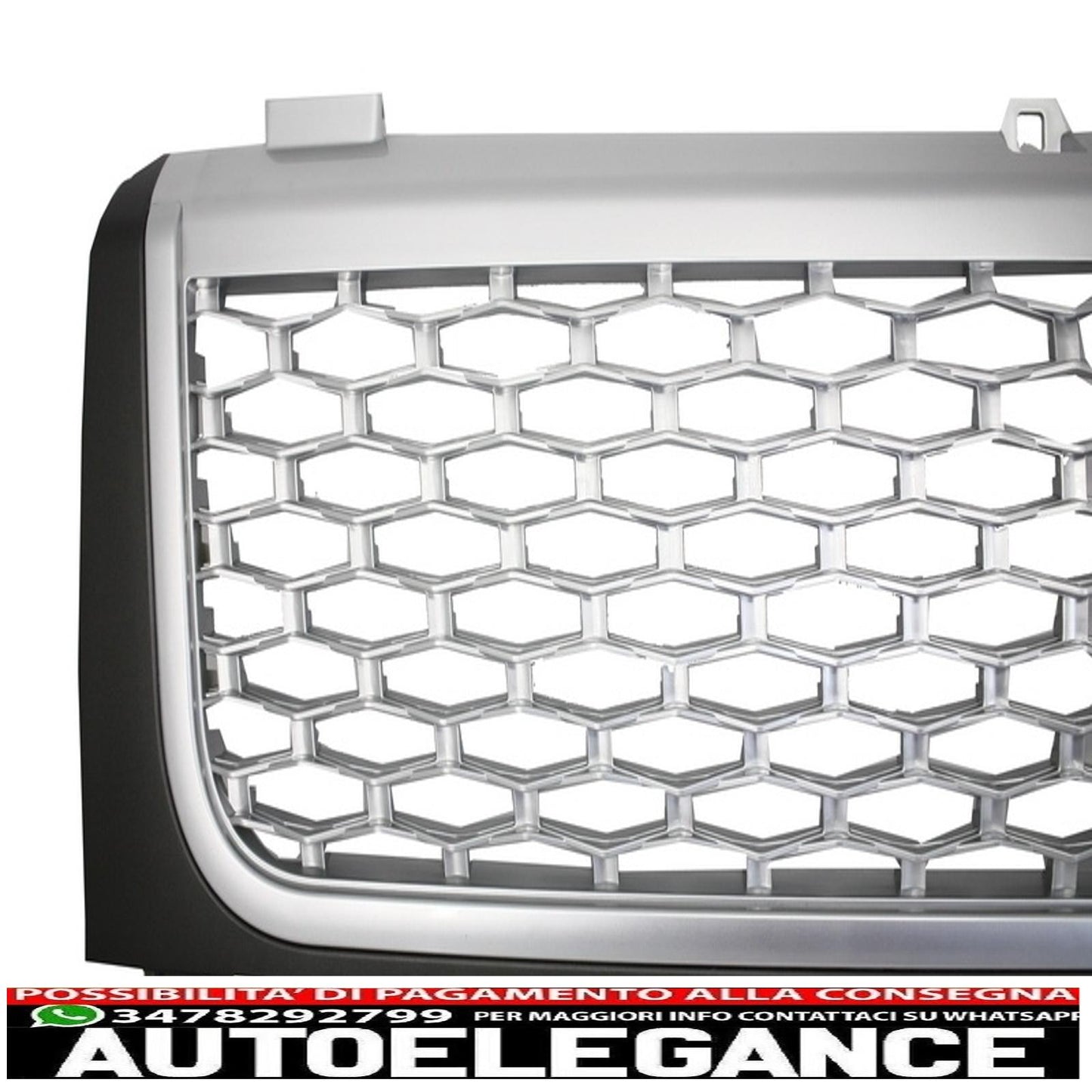 Central grille and side vents suitable for Land Rover Vogue III L322 (2002-2005) Silver Autobiography Supercharged Edition