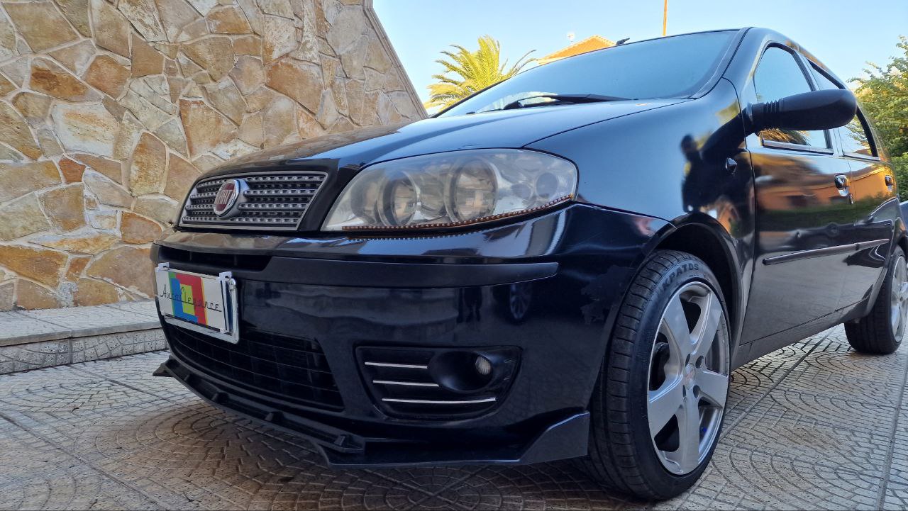 FRONTSPLITTER PASSEND FÜR FIAT PUNTO 188 SCHWARZGLÄNZEND LOOK SPORTLICHES DESIGN