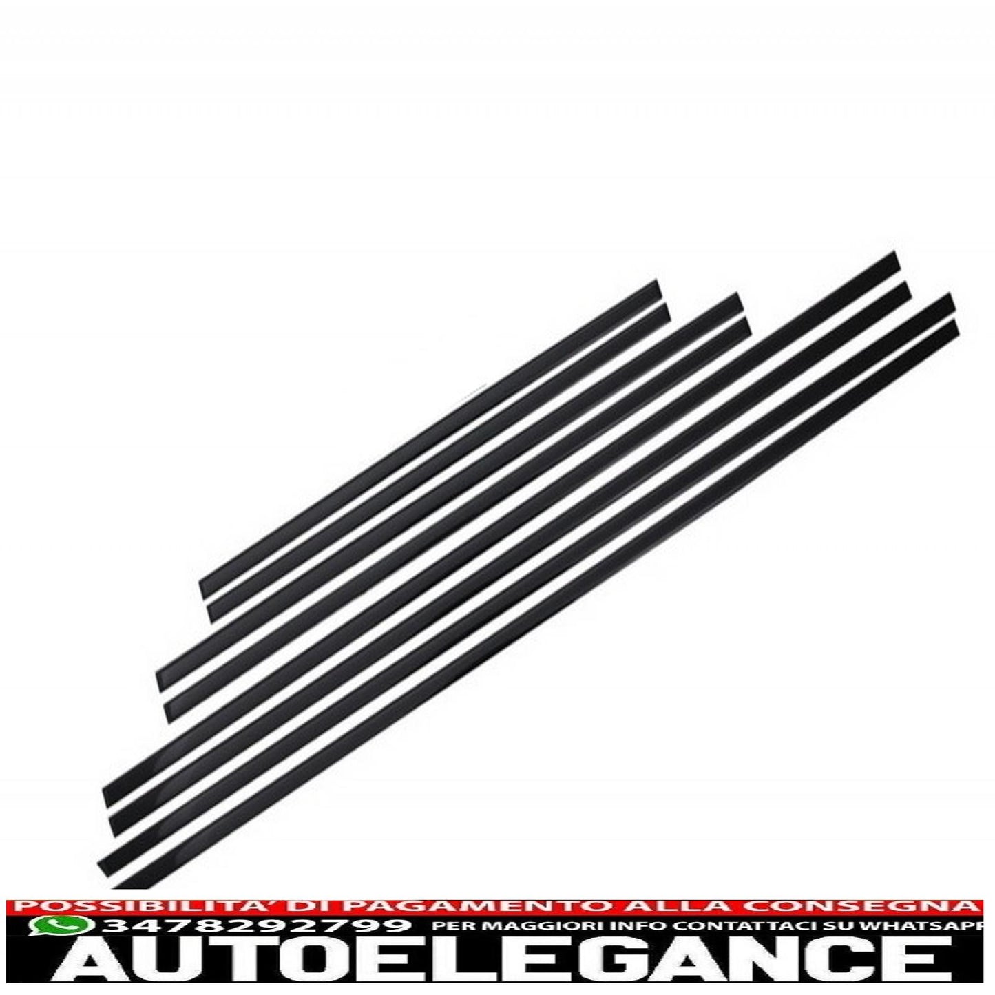 aggiungi strisce modanature porte con decalcomanie laterali adesivo in vinile nero opaco e luci di svolta adatte per mercedes classe g w463 (1989-2015) AUTOELEGANCERICAMBI