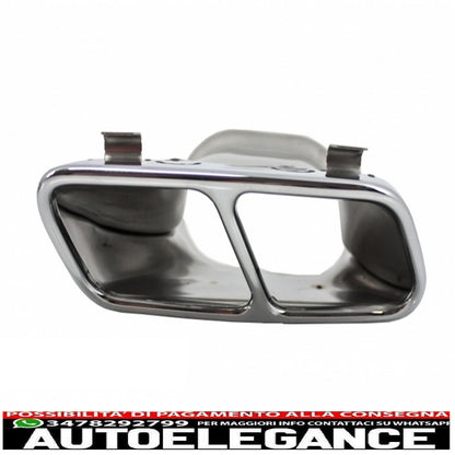 Exhaust muffler tips suitable for mercedes a class w176 (2012-2018) cla w117 c117 (2012-2018) a45 cla45 design
