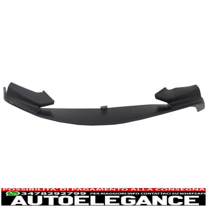 Front Bumper Spoiler Lip with Mirror Covers and Single Dual Outlet Exhaust Diffuser Fit for BMW 5 Series F10 F11 Sedan Touring (2015-2017) M-Performance Design 