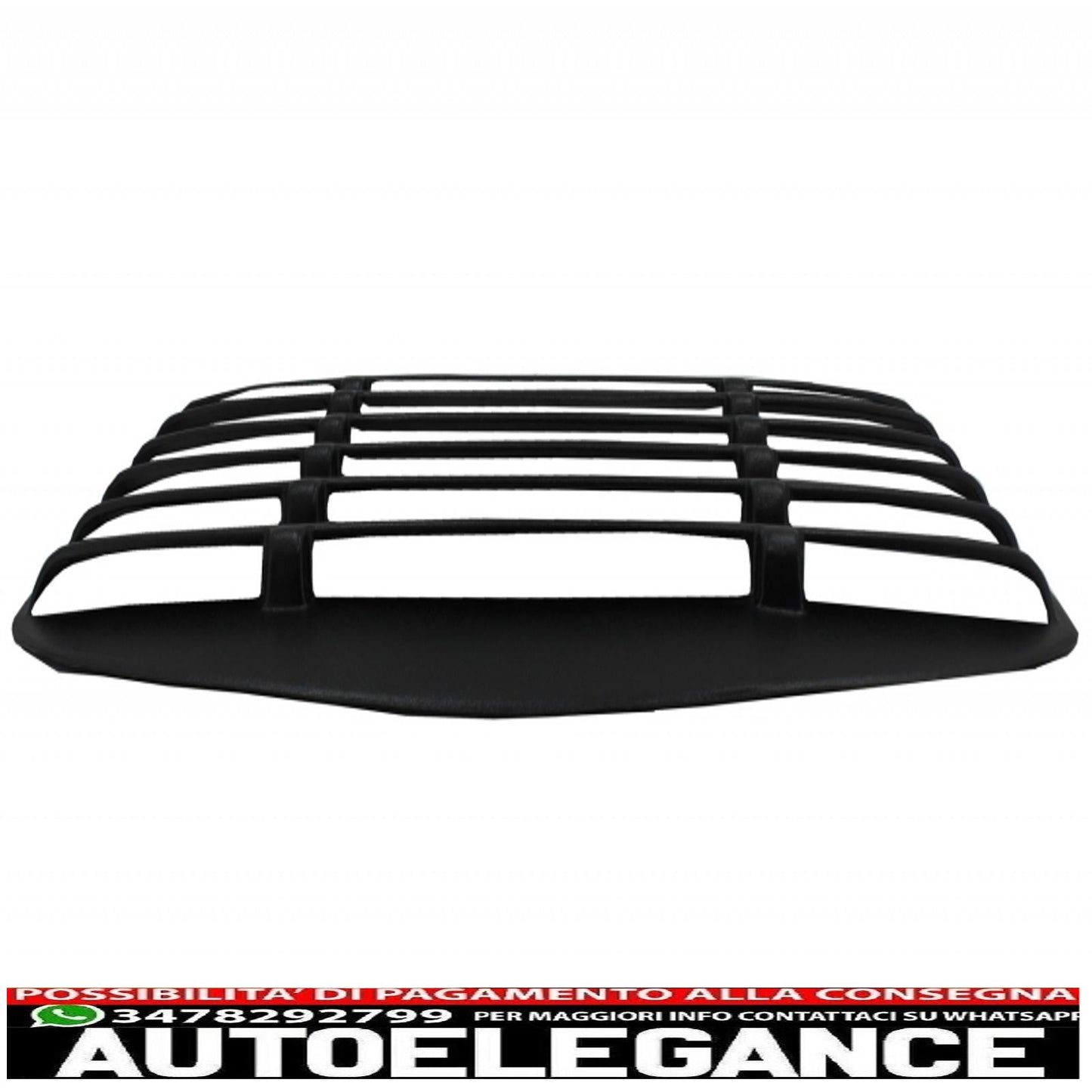 classiche feritoie per finestrini laterali adatte per Ford Mustang Mk6 VI sesta generazione (2015-2019) con feritoie per finestrini posteriori nere AUTOELEGANCERICAMBI