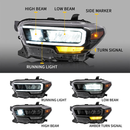 Proiettore Matrix e fari Full LED per Toyota Tacoma 2015-UP (prodotto pre-vendita. Matrix LED e stili Full LED da scegliere)