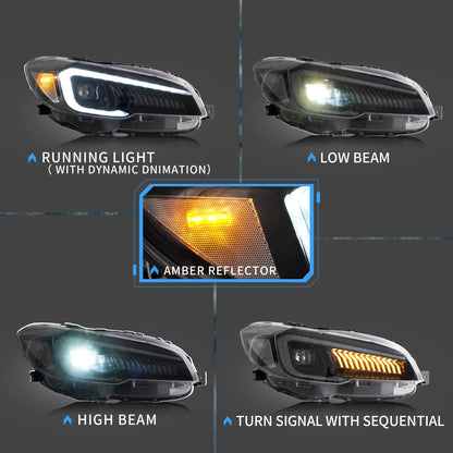 Proiettore Dual Beam e fari Full LED per Subaru WRX 2015-2021