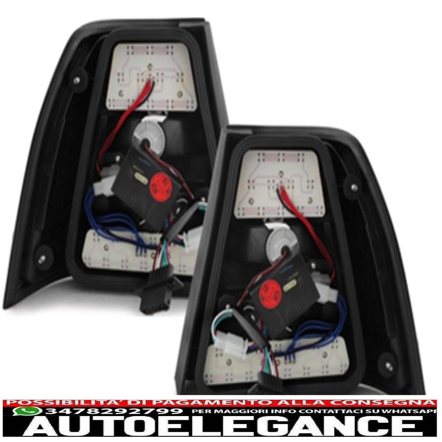 led rear lights suitable for vw bora 99-05 black/smoke