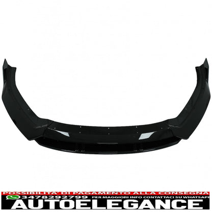 Additional spoiler for front bumper suitable for audi a3 8v restyling s-line (2017-up) piano black 