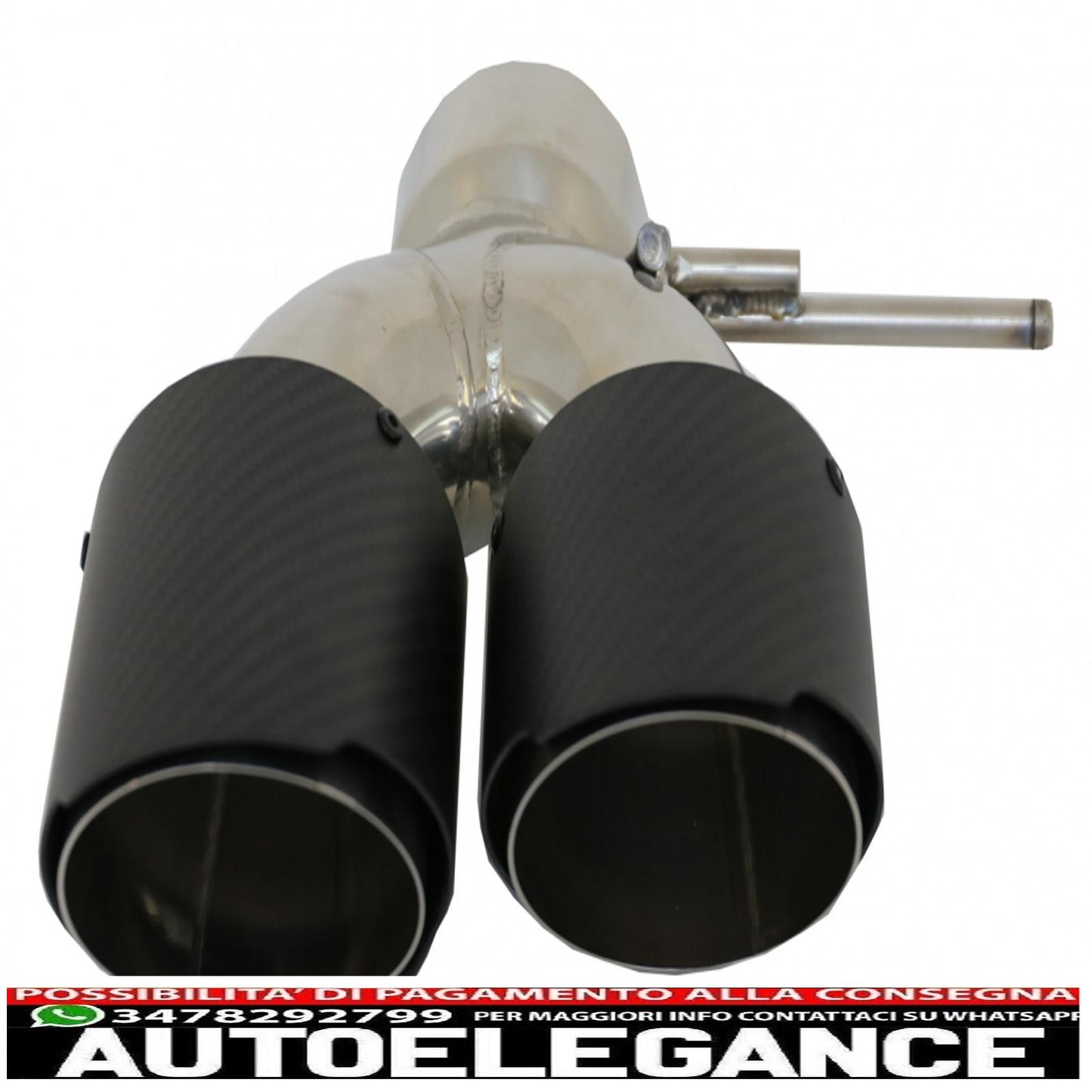 Carbon Fiber Exhaust Muffler Tips Fit For Land Rover Range Rover &amp; Suv Inlet 7.8cm