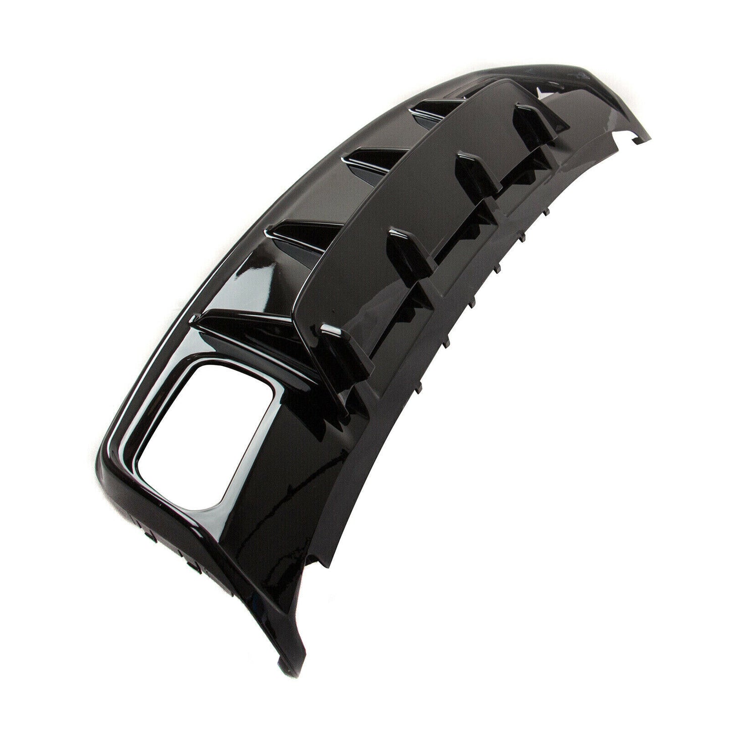 MERCEDES A-CLASS W176 UNDER BUMPER DIFFUSER + BLACK TIPPER AMG A45 .-