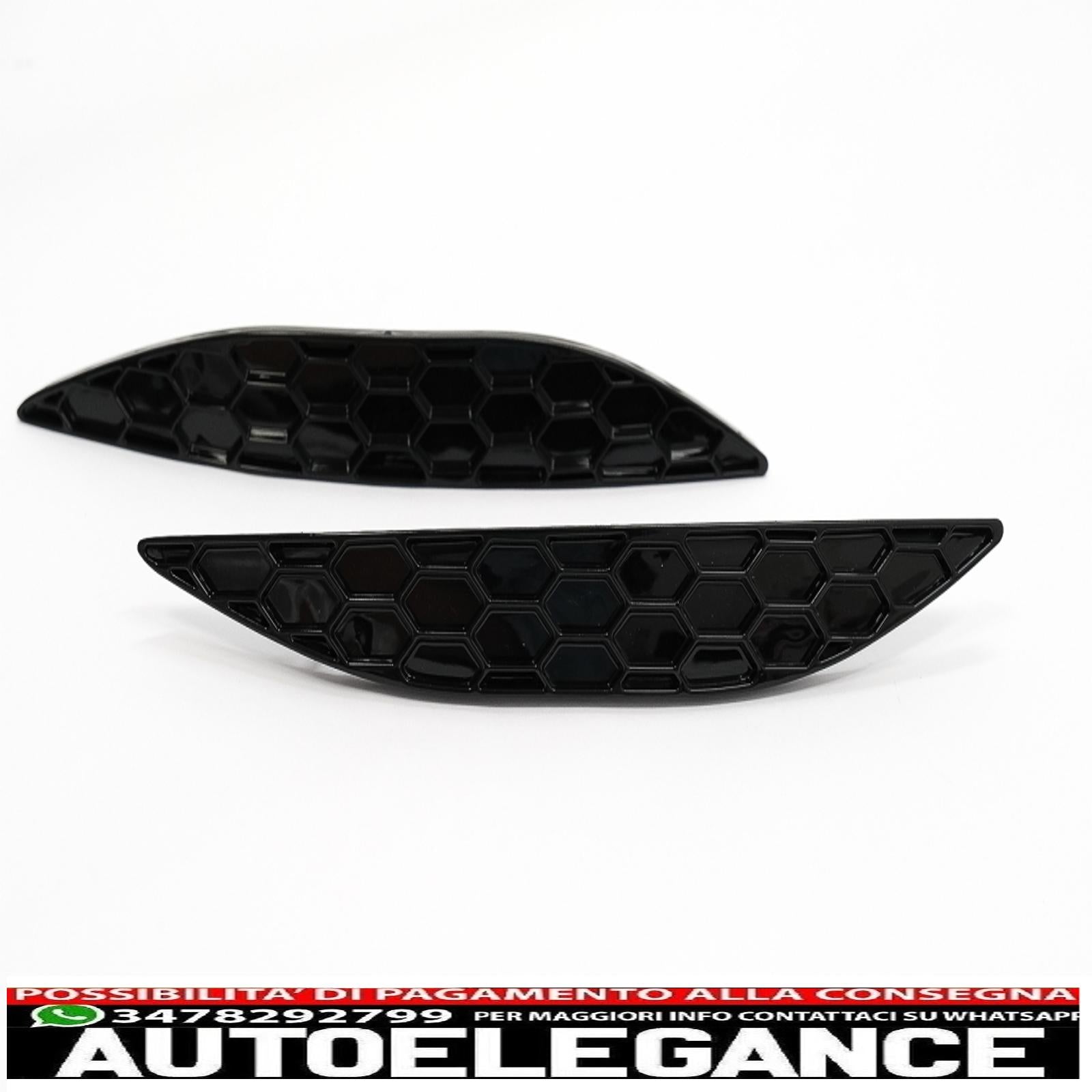 Copertura catarifrangente paraurti posteriore a nido d'ape adatta per vw golf 7 hatchback 5g (2013-2017) paraurti r / r-line AUTOELEGANCERICAMBI
