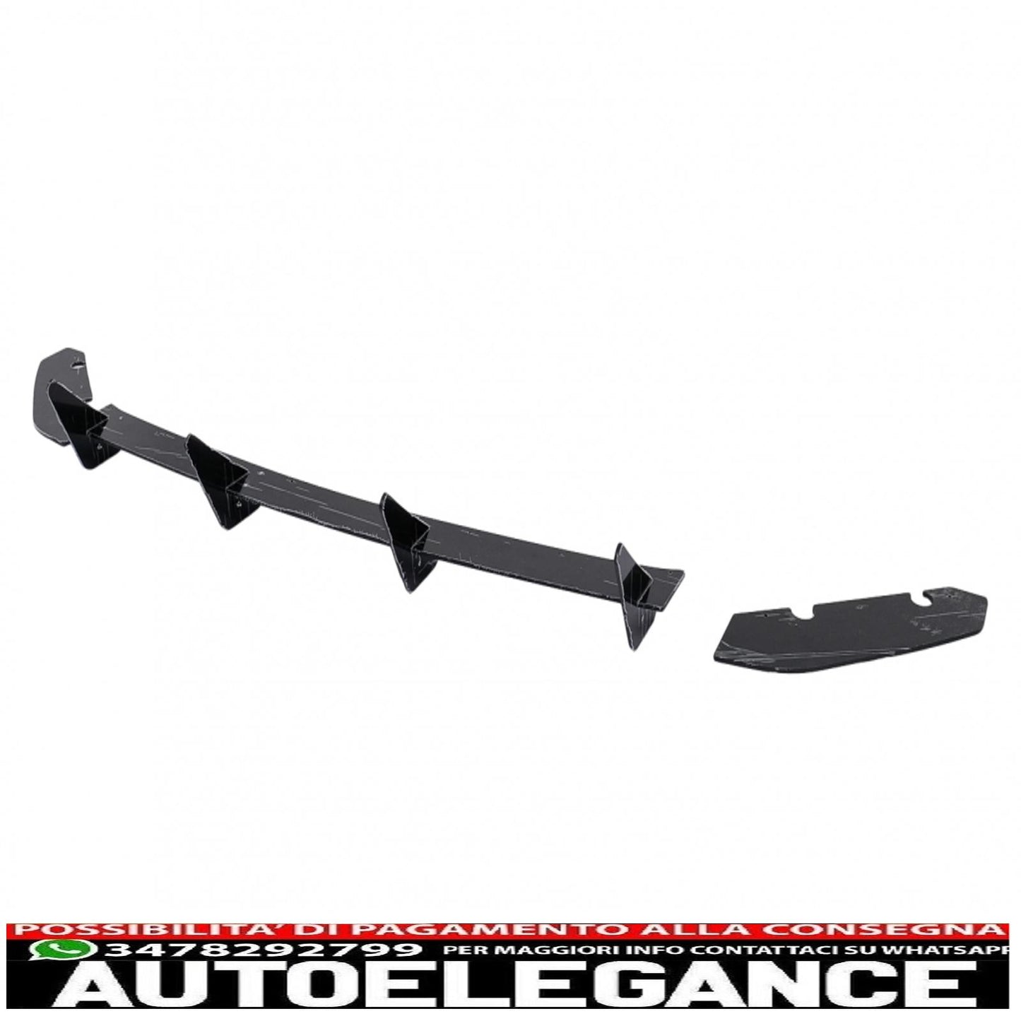 Estensione paraurti posteriore per diffusore adatta per Seat leon mk3 5f hatchback (2012-2016)