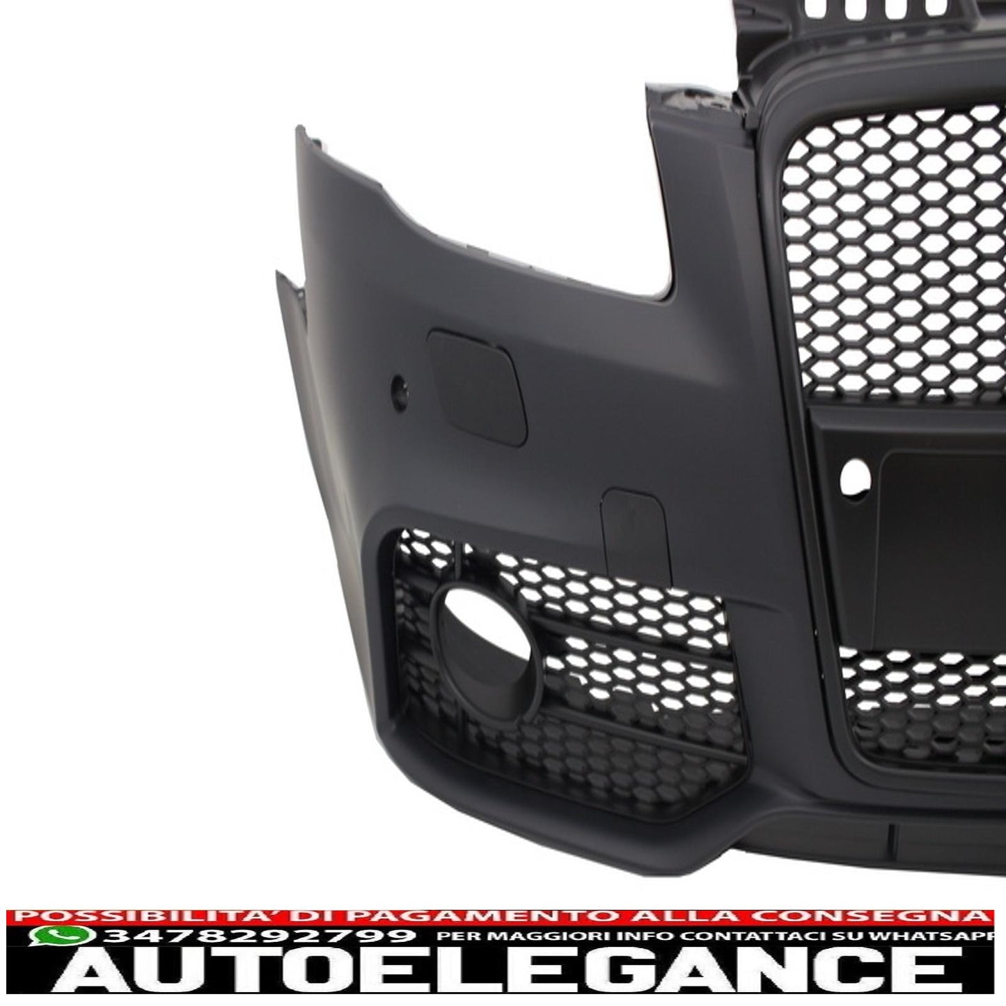 paraurti anteriore con griglia anteriore adatto per audi a4 b7 (2004-2008) rs4 design nero