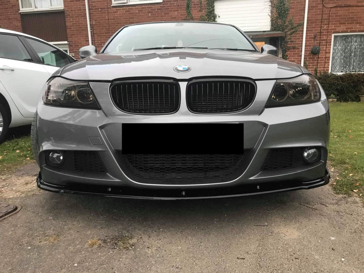 SPLITTER ANTERIORE ADATTO PER BMW SERIE 3 E90 E91 M-SPORT 2008-2011 NERO LUCIDO