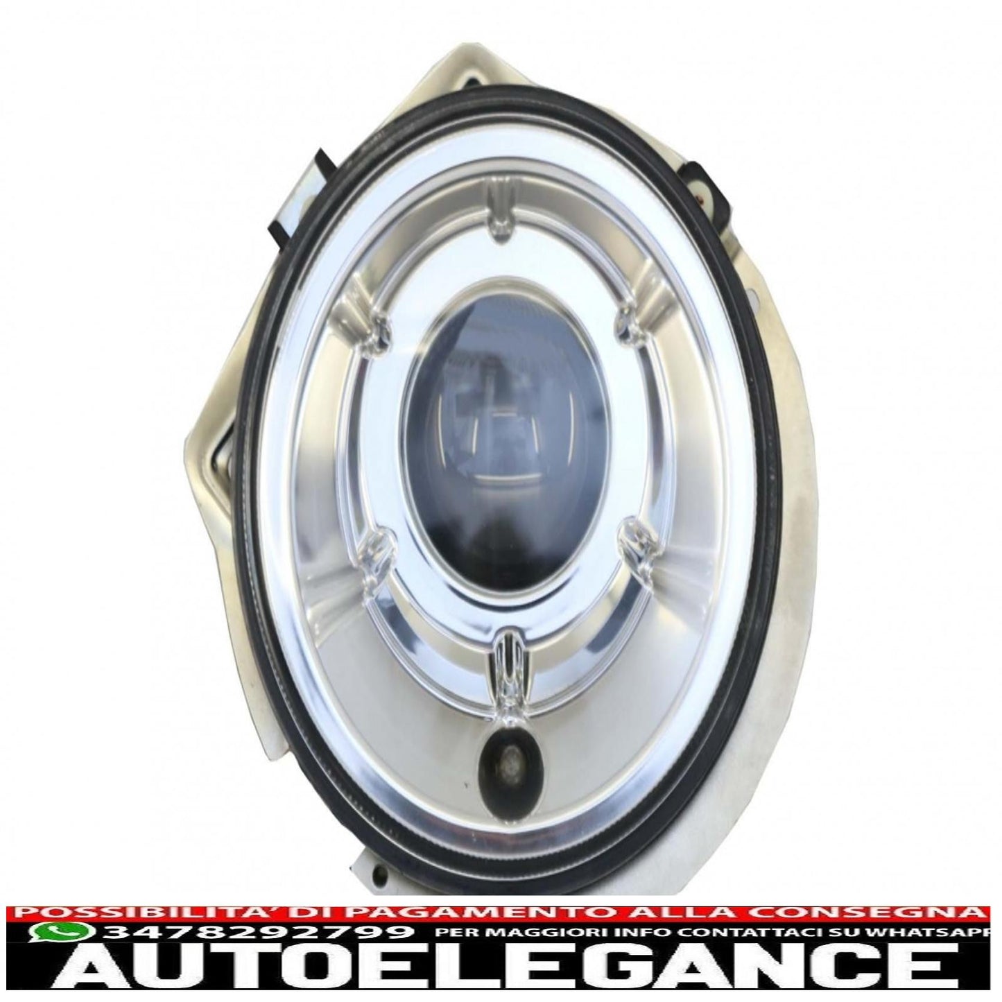 fari anteriori cromati adatti per mercedes classe g w463 (1989-2012) look bi-xeno