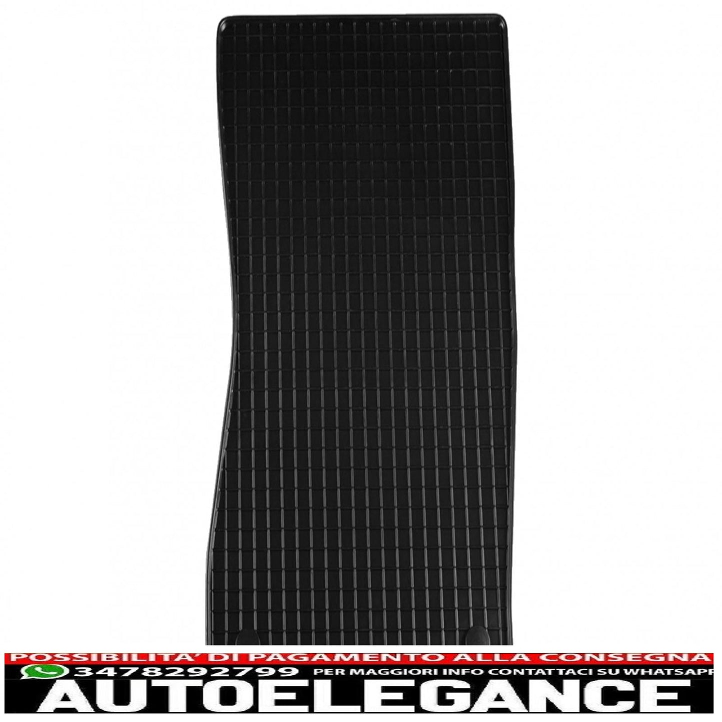 Rubber mat suitable for mercedes e class w211 2002-2009 black