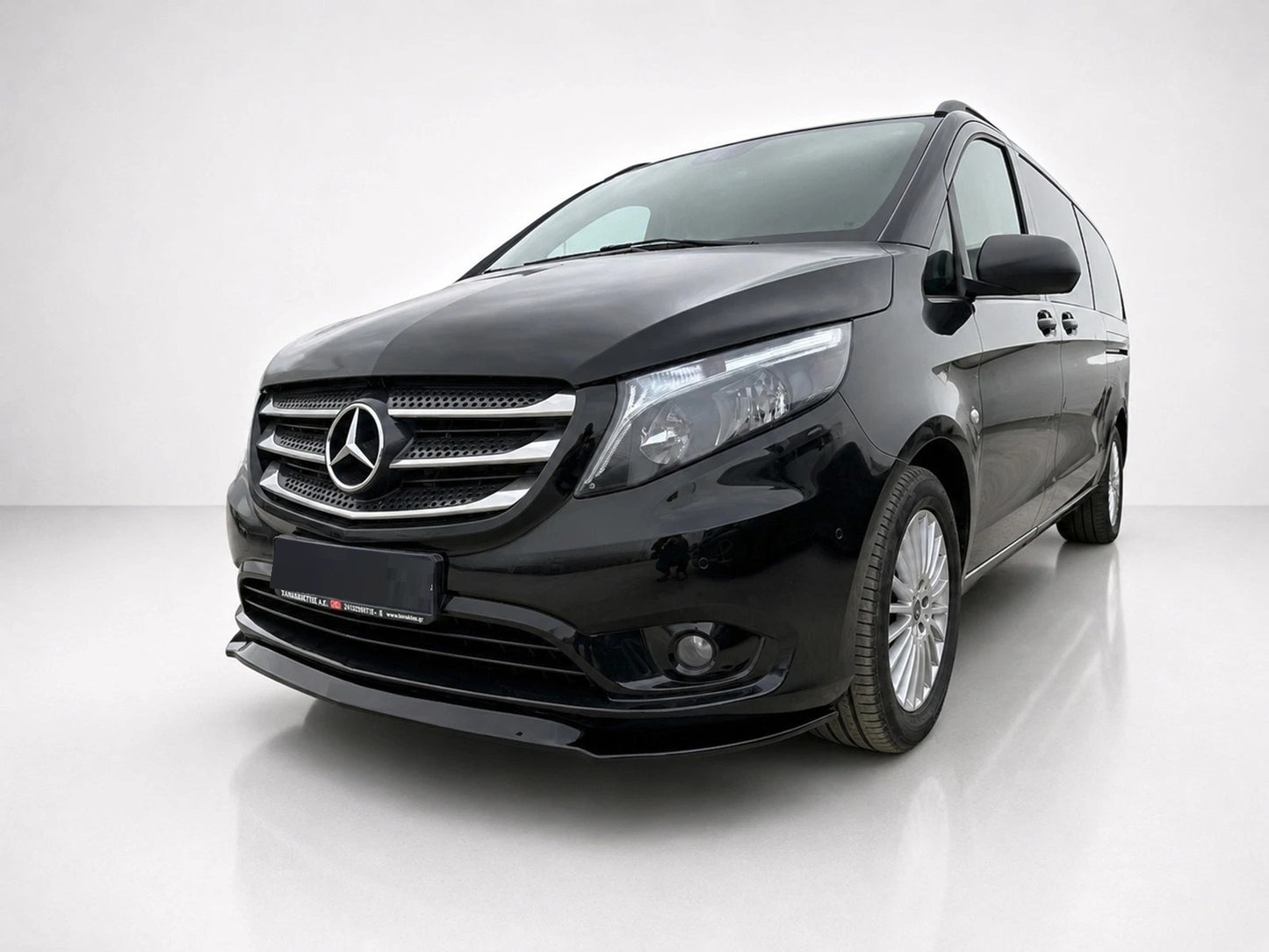 👉Splitter anteriore Mercedes Vito W447 14-24 labbro spoiler ABS nero lucido👈