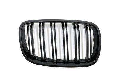 Front Grilles for BMW X5 X6 E70 E71 07-14 Double Stripe M Look Gloss Black