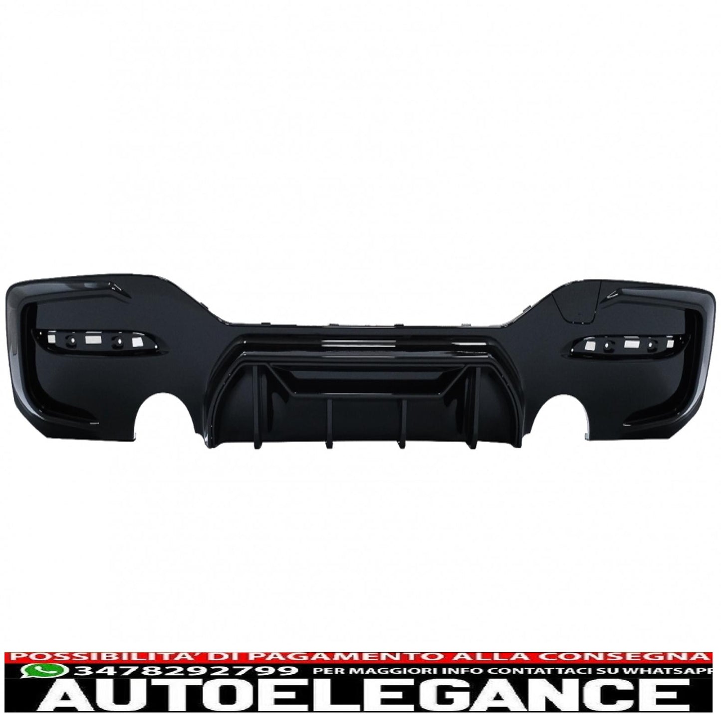 Front Bumper Spoiler Fit For BMW 1 Series F20 F21 LCI (2015-2019) With Rear Bumper Spoiler Valance Diffuser &amp; Side Skirt Extensions Hatchback M Sport Piano Black