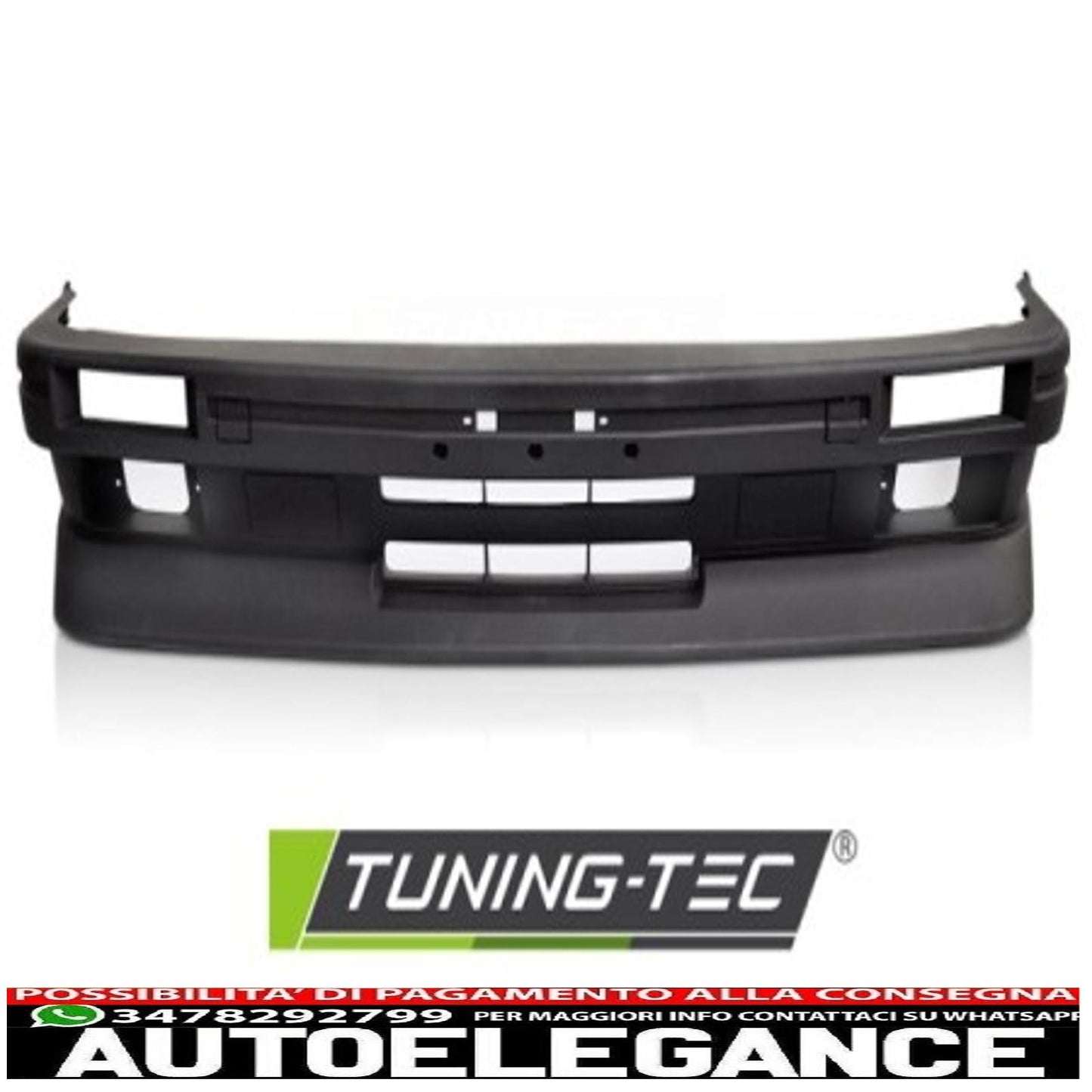Sport style front bumper for bmw e30 82-90 