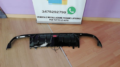 DIFFUSORE ADATTO PER MERCEDES CLASSE C W205 LOOK SPORTIVO NERO LUCIDO