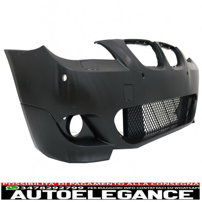 front bumper pdc 24mm with fog lamp suitable for bmw 5 series e60 e61 (2003-2007) m-technik design 