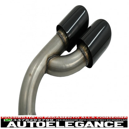 Exhaust pipes suitable for porsche cayenne 92a facelift (10/2014-2017) gts design piano black