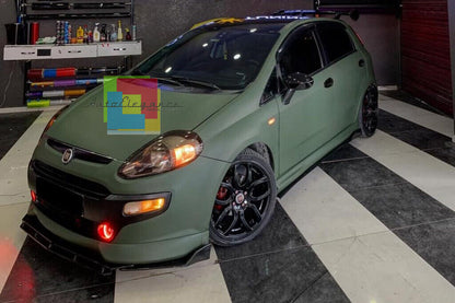 SPLITTER FIAT GRANDE PUNTO PUNTO EVO LIP GLOSSY BLACK UNDER BUMPER ABS