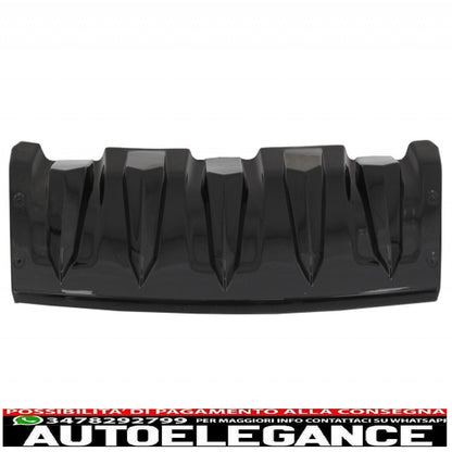 Protezione paramotore paraurti anteriore e posteriore adatta per Dacia Duster 4x4 / 4x2 (2010-2017) Piano Black