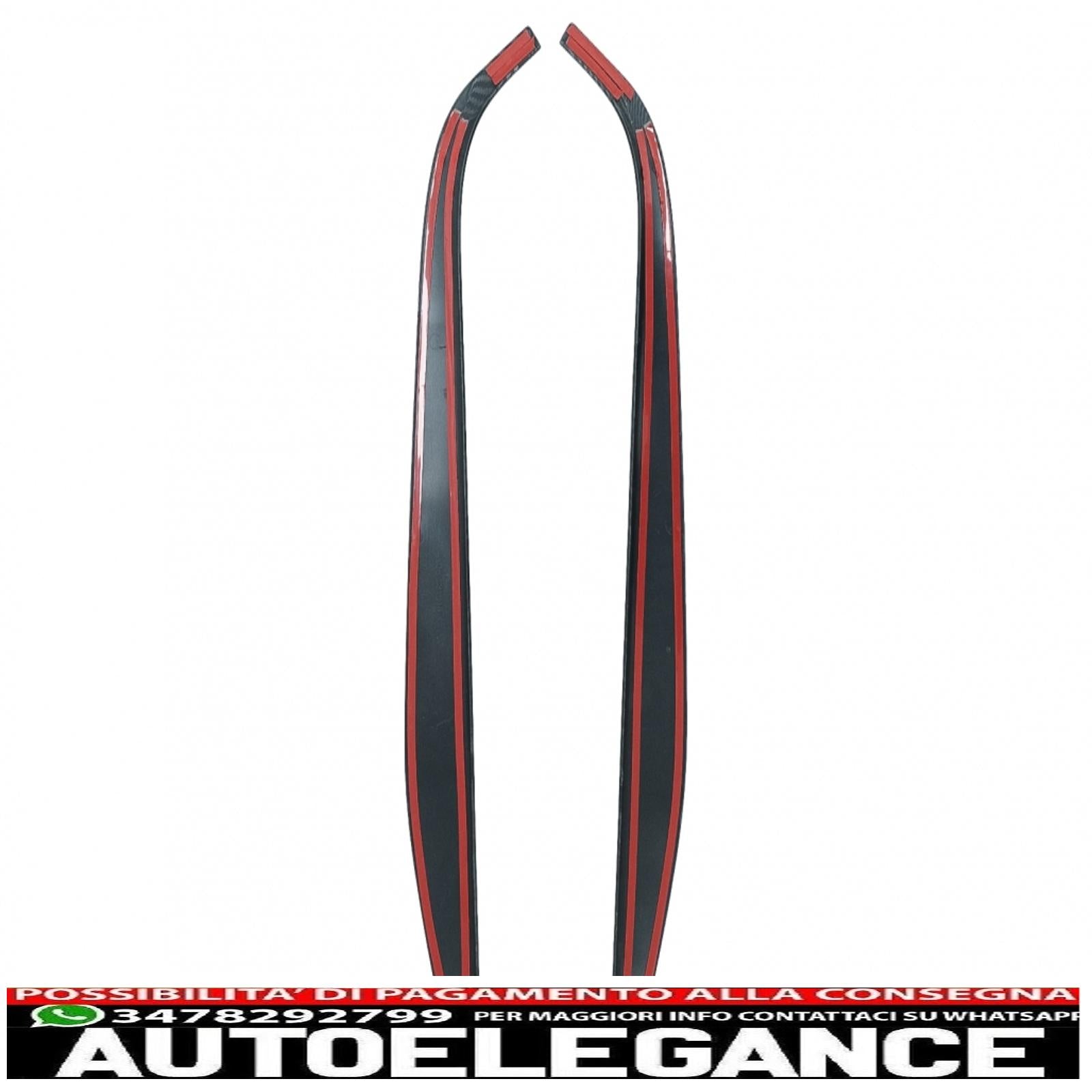 Copertura decorativa laterale del pannello della console centrale dell'auto, adatta per Mercedes Classe A W177 V177 (2018 in poi), carbonio AUTOELEGANCERICAMBI
