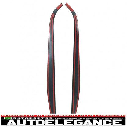 Copertura decorativa laterale del pannello della console centrale dell'auto, adatta per Mercedes Classe A W177 V177 (2018 in poi), carbonio AUTOELEGANCERICAMBI