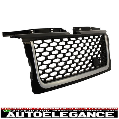 central grille and side vents group suitable for land rover range rover sport (2005-2008) l320 autobiography look all black edition