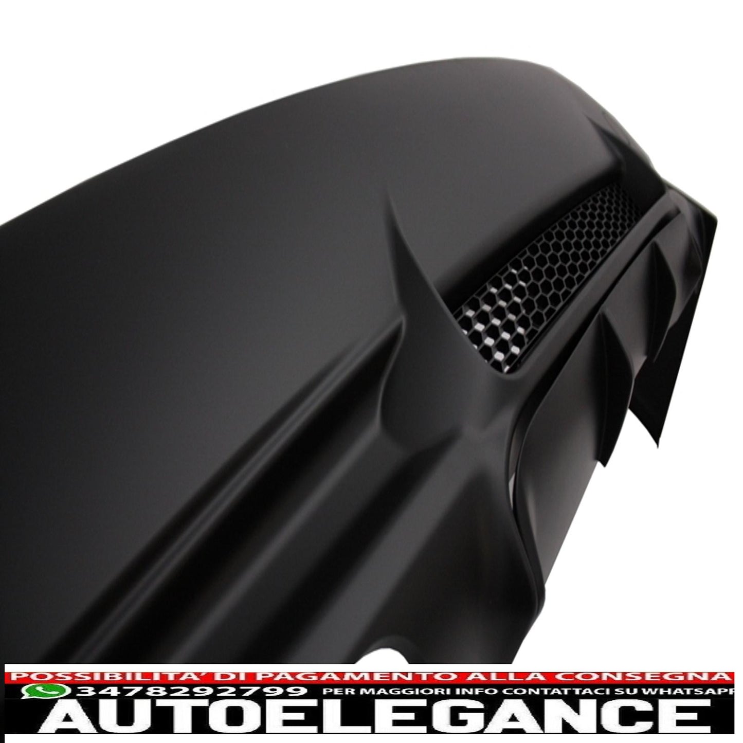 rear bumper suitable for bmw 3 series e90 (2004-2008) non lci m3 look exhaust left side