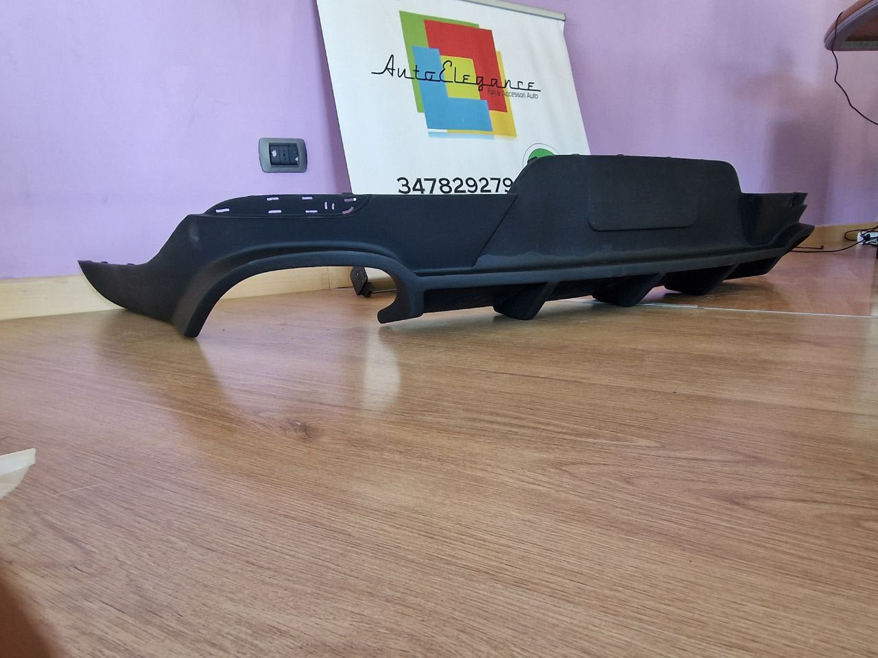 PORSCHE PANAMERA 2013-2016 DIFFUSORE SPORTIVO POSTERIORE SOTTO PARAURTI -1-