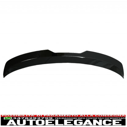roof spoiler add on wing with trunk rear window spoiler suitable for vw golf 6 gti/r mk6 hatchback (2008-2012) piano black