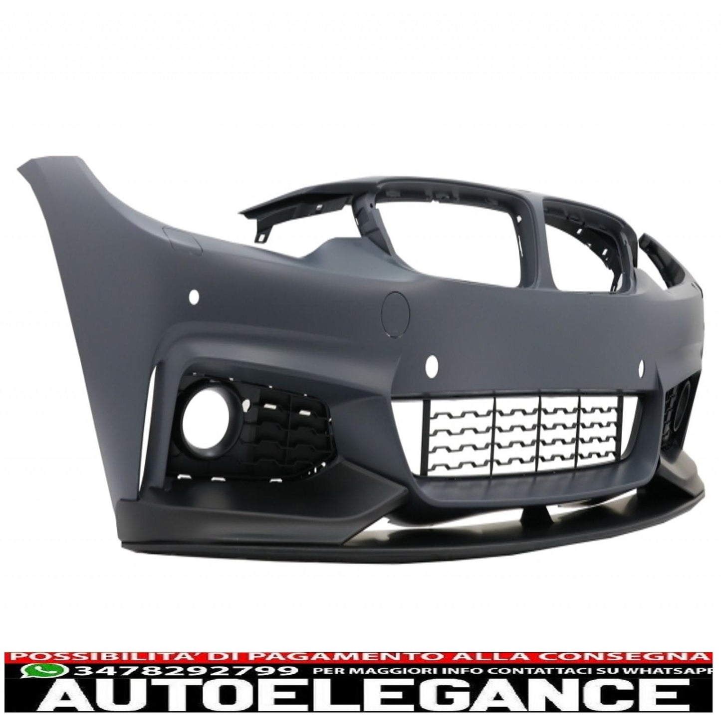 kit carrozzeria completo adatto per bmw serie 4 f32 f33 (2013-2017) design m-performance con parafanghi anteriori neri e cofano motore