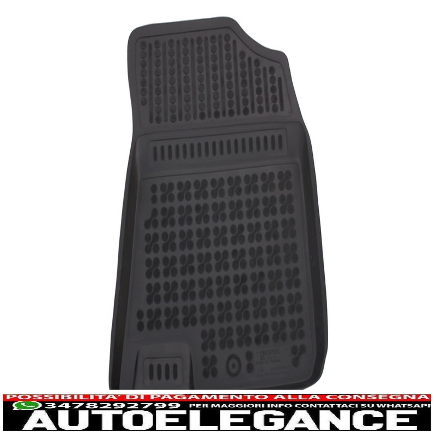 Black rubber mat suitable for Hyundai i20 GB 2014+