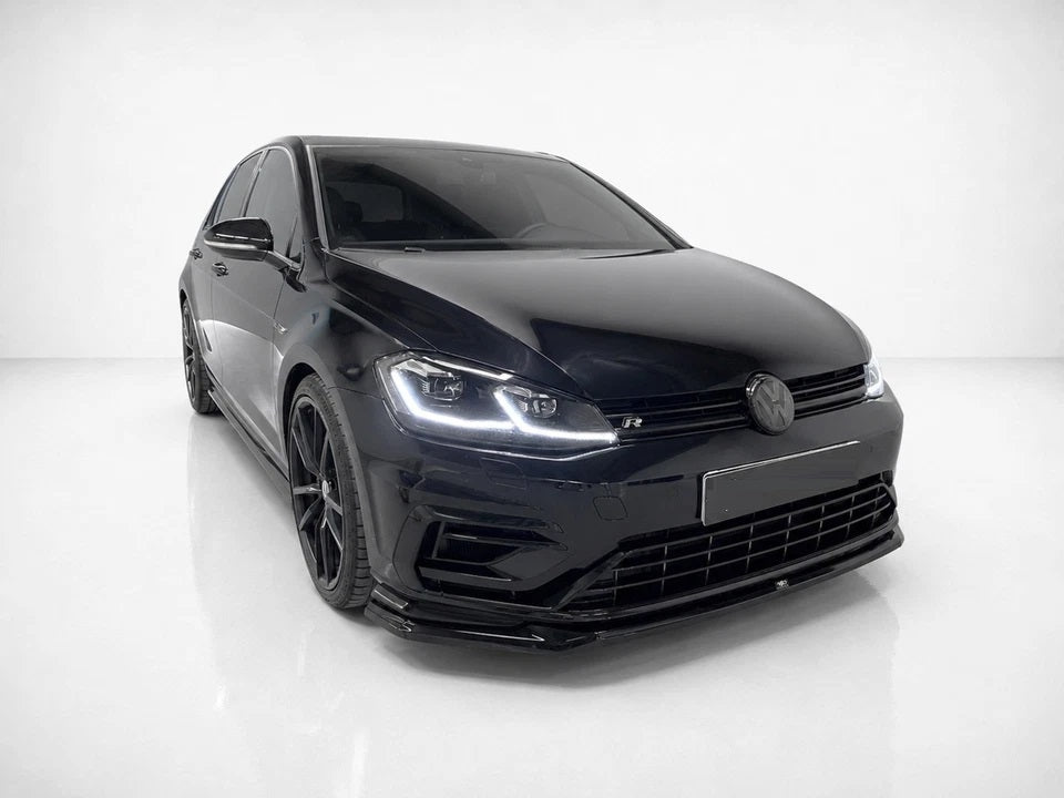 👉Splitter anteriore V.2 per VW Golf MK7 facelift R/R-Line in ABS nero lucido👈