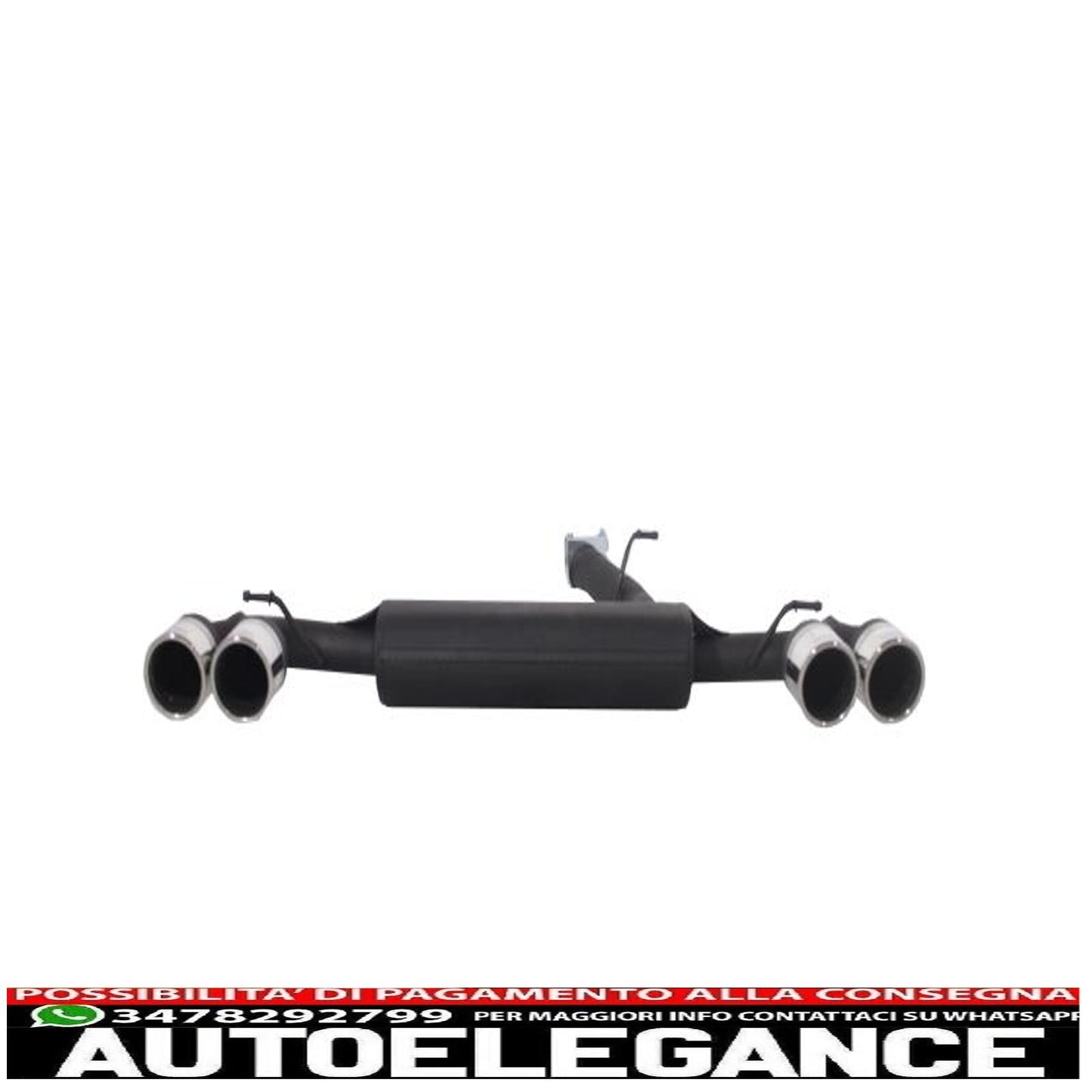 complete exhaust system suitable for vw golf 7 vii (2013-2017) r design 